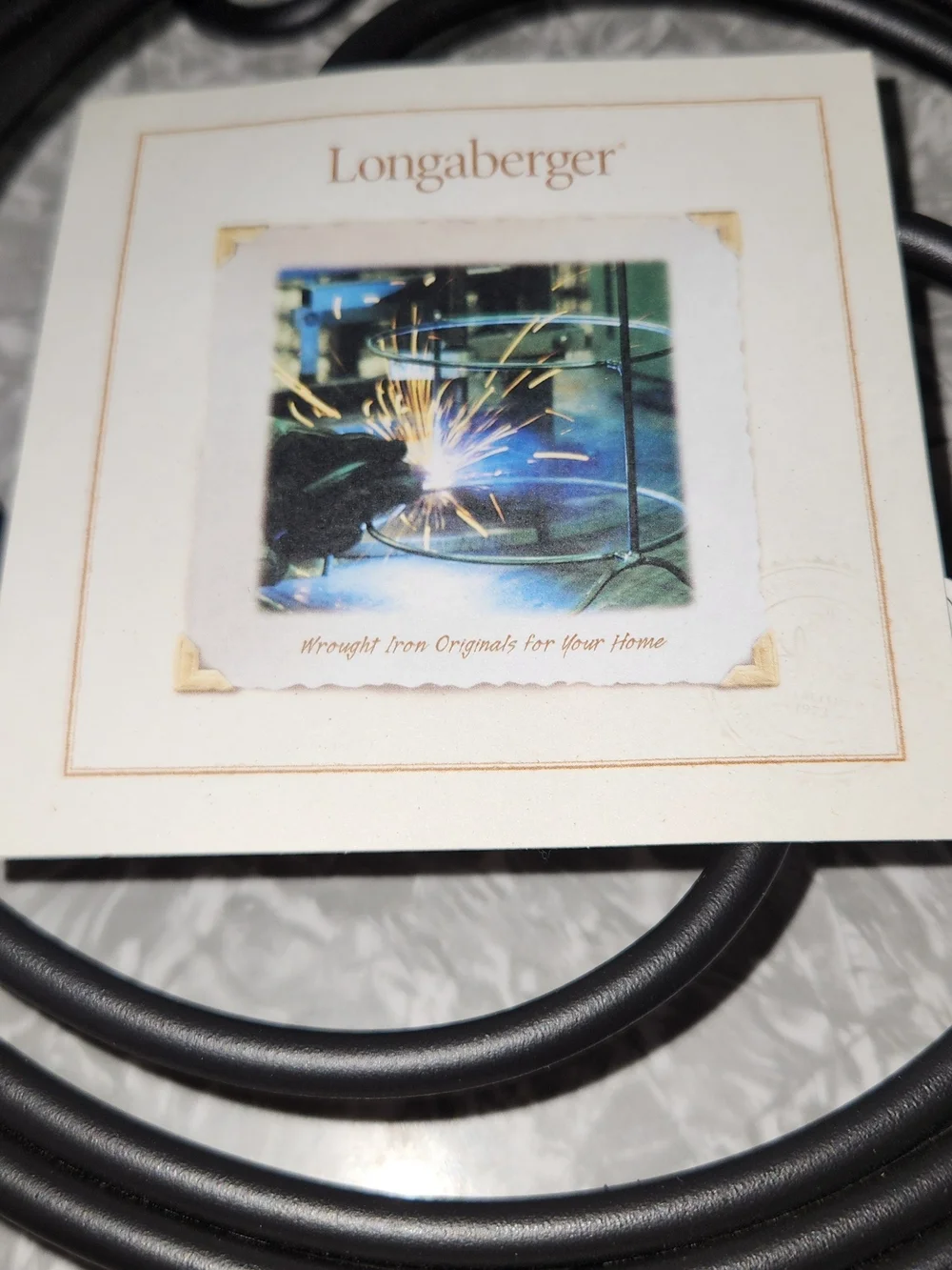 Longaberger Black Decorative Metal Trivet